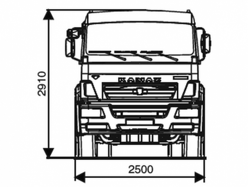 6520-3035-48(А5) Шасси КамАЗ