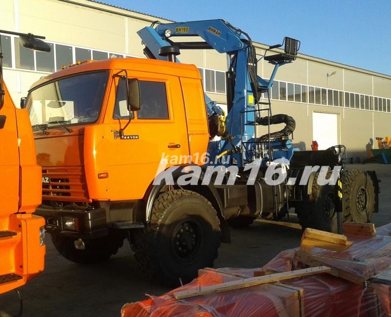 Тягач КАМАЗ 44108 с гидроманипулятором  ИНМАН ИМ 150 (без электроники)